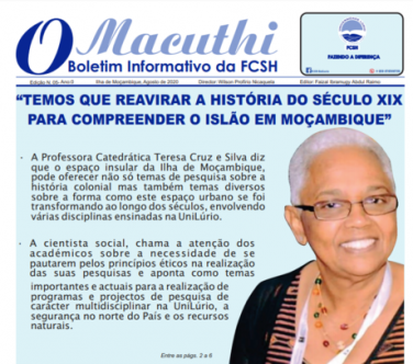 Capa do Boletim Informativo O Macuthi Edição 5