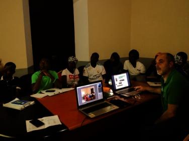 Encontro com técnicos de cobrança na Ilha de Moçambique