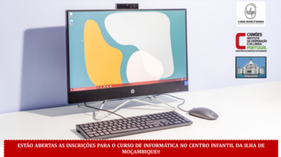 Computador ilustrativo, a representar novo Curso de Informática
