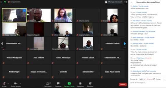 Debate em call de zoom
