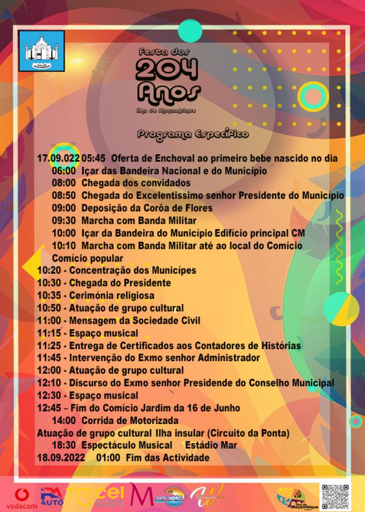 Agenda Festa 24 Anos