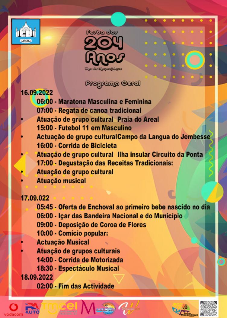 Agenda Festa 24 anos 17 Setembro