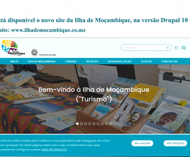 Novo site da Ilha de Moçambique